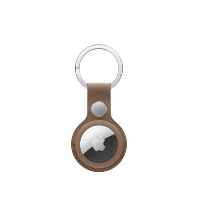 AIRTAG FINEWOVEN KEY RING - TAUPE
